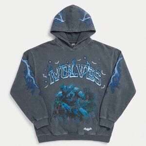 2023 Darc Sport Gray Batman Wolves Graphic Hoodie
